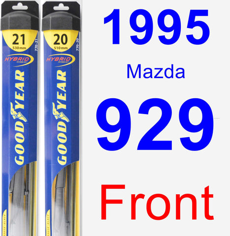 Front Wiper Blade Pack for 1995 Mazda 929 - Hybrid