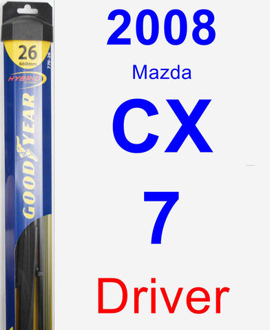 Driver Wiper Blade for 2008 Mazda CX-7 - Hybrid