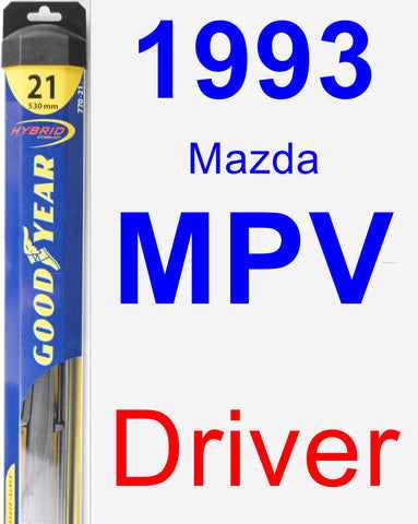 Driver Wiper Blade for 1993 Mazda MPV - Hybrid