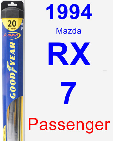 Passenger Wiper Blade for 1994 Mazda RX-7 - Hybrid