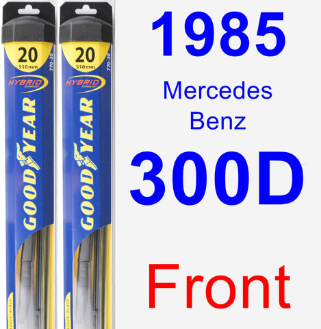 Front Wiper Blade Pack for 1985 Mercedes-Benz 300D - Hybrid