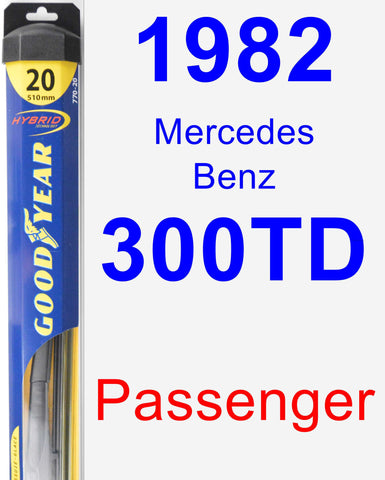Passenger Wiper Blade for 1982 Mercedes-Benz 300TD - Hybrid