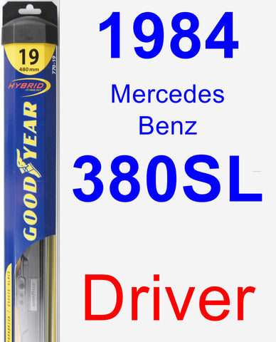 Driver Wiper Blade for 1984 Mercedes-Benz 380SL - Hybrid
