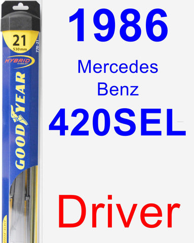 Driver Wiper Blade for 1986 Mercedes-Benz 420SEL - Hybrid