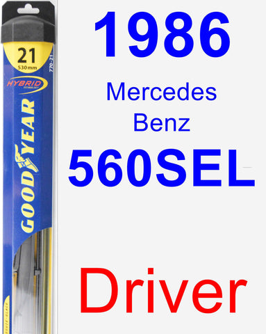 Driver Wiper Blade for 1986 Mercedes-Benz 560SEL - Hybrid