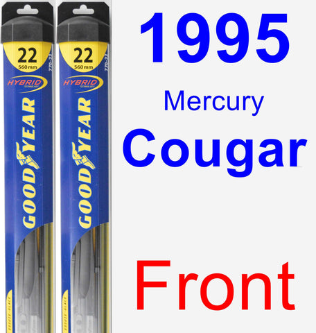 Front Wiper Blade Pack for 1995 Mercury Cougar - Hybrid