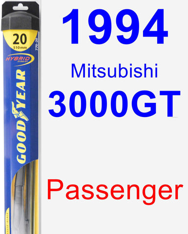 Passenger Wiper Blade for 1994 Mitsubishi 3000GT - Hybrid