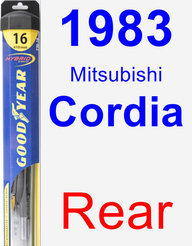 Rear Wiper Blade for 1983 Mitsubishi Cordia - Hybrid