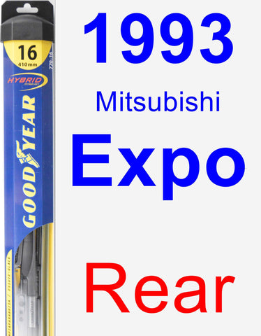 Rear Wiper Blade for 1993 Mitsubishi Expo - Hybrid