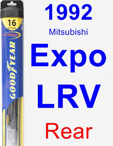 Rear Wiper Blade for 1992 Mitsubishi Expo LRV - Hybrid