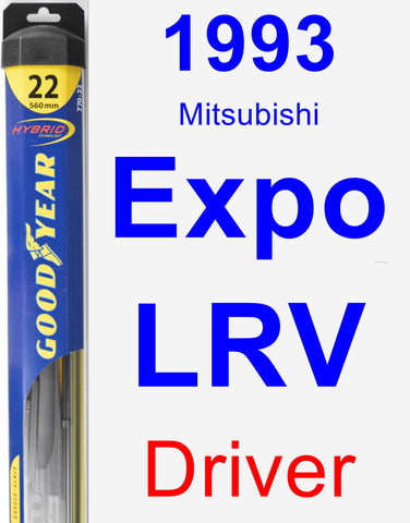 Driver Wiper Blade for 1993 Mitsubishi Expo LRV - Hybrid