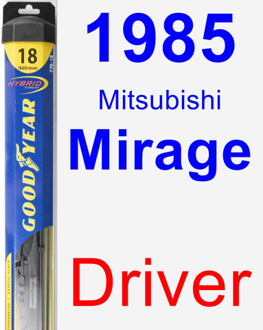 Driver Wiper Blade for 1985 Mitsubishi Mirage - Hybrid