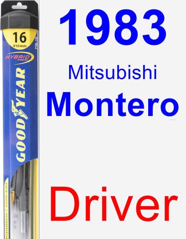 Driver Wiper Blade for 1983 Mitsubishi Montero - Hybrid