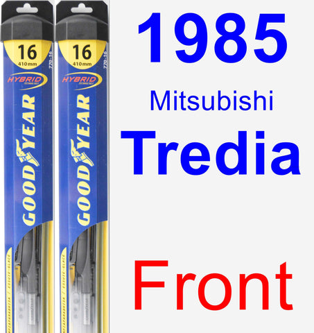 Front Wiper Blade Pack for 1985 Mitsubishi Tredia - Hybrid