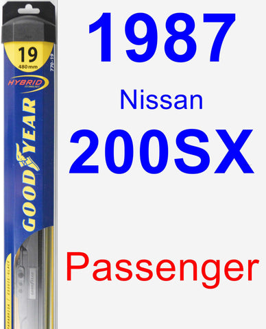 Passenger Wiper Blade for 1987 Nissan 200SX - Hybrid