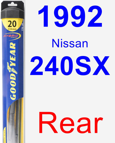 Rear Wiper Blade for 1992 Nissan 240SX - Hybrid