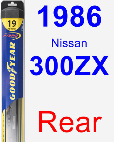 Rear Wiper Blade for 1986 Nissan 300ZX - Hybrid