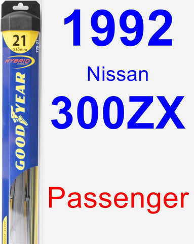 Passenger Wiper Blade for 1992 Nissan 300ZX - Hybrid