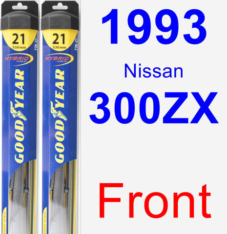 Front Wiper Blade Pack for 1993 Nissan 300ZX - Hybrid