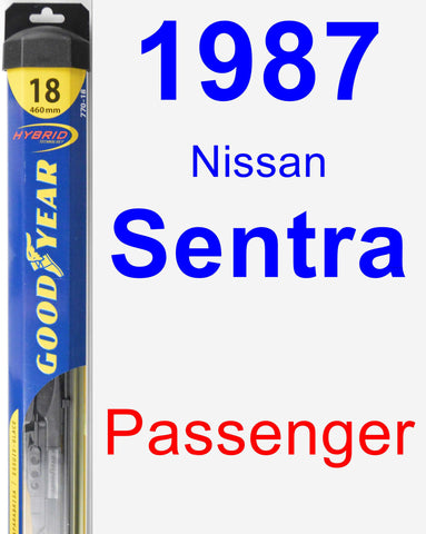 Passenger Wiper Blade for 1987 Nissan Sentra - Hybrid
