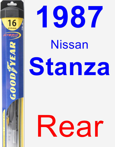 Rear Wiper Blade for 1987 Nissan Stanza - Hybrid