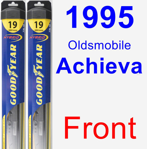 Front Wiper Blade Pack for 1995 Oldsmobile Achieva - Hybrid