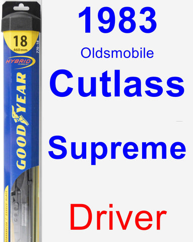 Driver Wiper Blade for 1983 Oldsmobile Cutlass Supreme - Hybrid