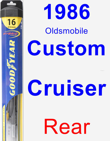 Rear Wiper Blade for 1986 Oldsmobile Custom Cruiser - Hybrid