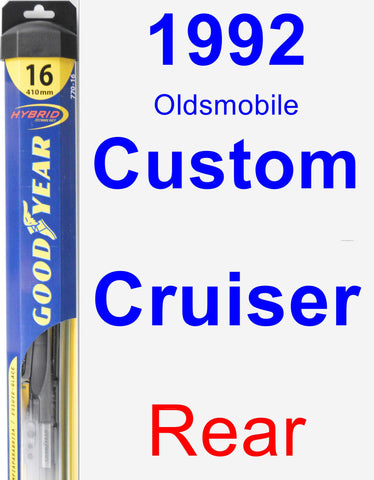 Rear Wiper Blade for 1992 Oldsmobile Custom Cruiser - Hybrid
