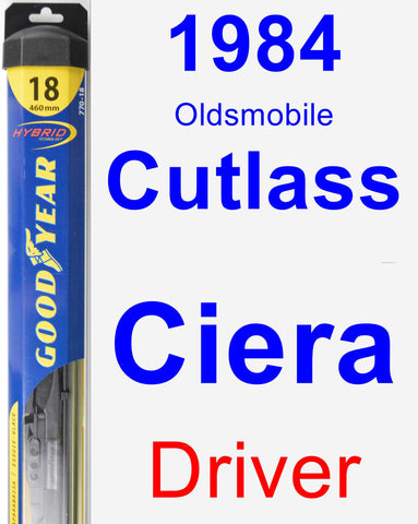 Driver Wiper Blade for 1984 Oldsmobile Cutlass Ciera - Hybrid