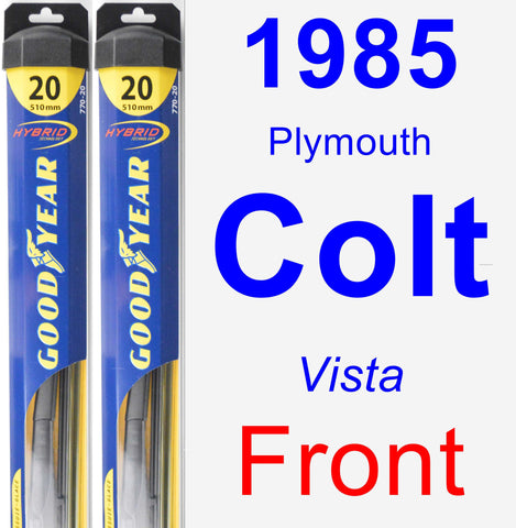 Front Wiper Blade Pack for 1985 Plymouth Colt - Hybrid