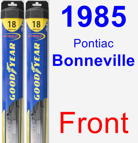 Front Wiper Blade Pack for 1985 Pontiac Bonneville - Hybrid