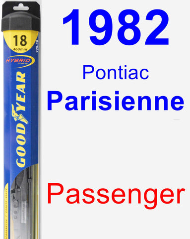 Passenger Wiper Blade for 1982 Pontiac Parisienne - Hybrid