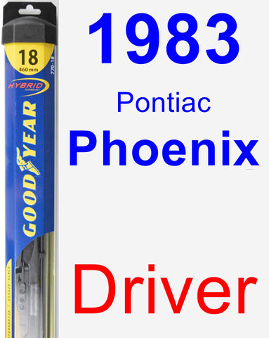 Driver Wiper Blade for 1983 Pontiac Phoenix - Hybrid