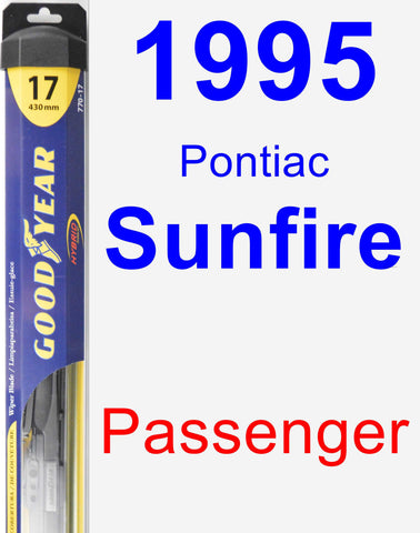 Passenger Wiper Blade for 1995 Pontiac Sunfire - Hybrid
