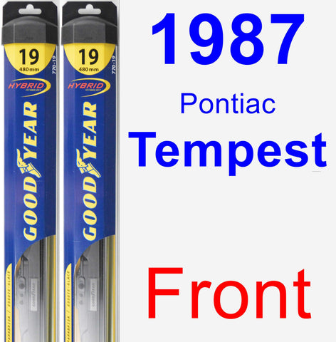 Front Wiper Blade Pack for 1987 Pontiac Tempest - Hybrid