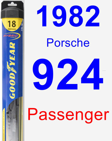 Passenger Wiper Blade for 1982 Porsche 924 - Hybrid