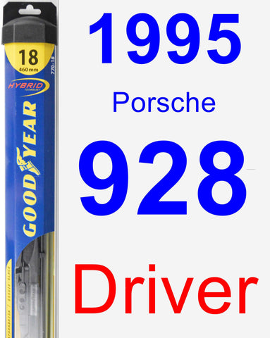 Driver Wiper Blade for 1995 Porsche 928 - Hybrid