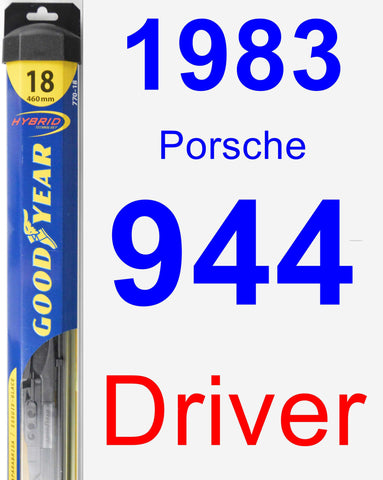 Driver Wiper Blade for 1983 Porsche 944 - Hybrid