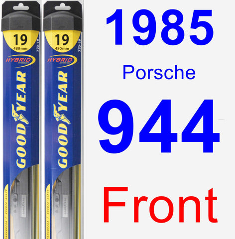 Front Wiper Blade Pack for 1985 Porsche 944 - Hybrid