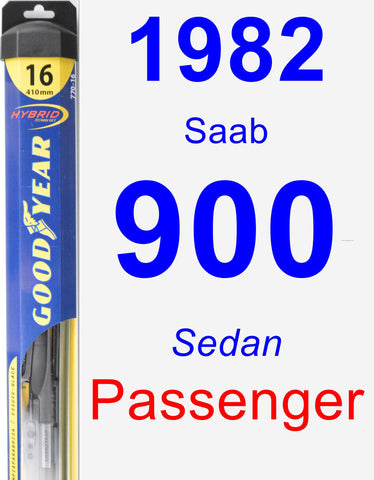 Passenger Wiper Blade for 1982 Saab 900 - Hybrid