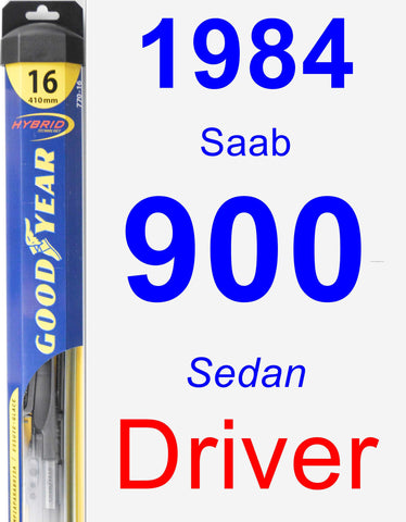 Driver Wiper Blade for 1984 Saab 900 - Hybrid