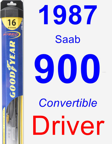 Driver Wiper Blade for 1987 Saab 900 - Hybrid