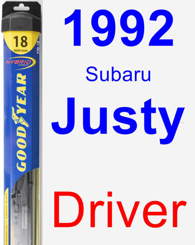 Driver Wiper Blade for 1992 Subaru Justy - Hybrid