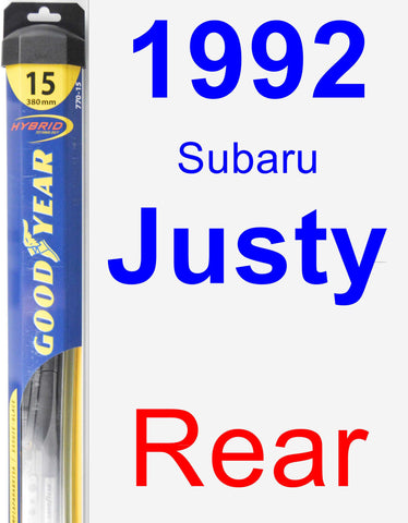 Rear Wiper Blade for 1992 Subaru Justy - Hybrid