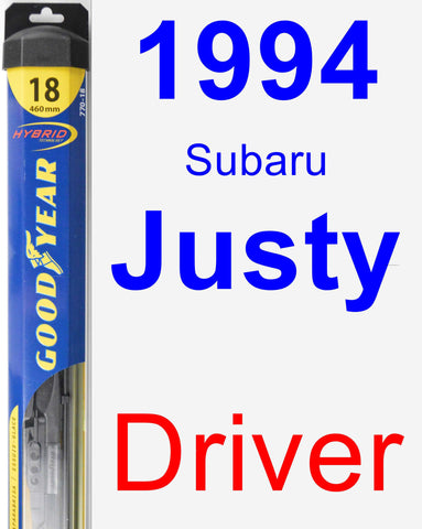 Driver Wiper Blade for 1994 Subaru Justy - Hybrid