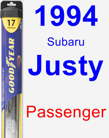 Passenger Wiper Blade for 1994 Subaru Justy - Hybrid