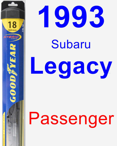 Passenger Wiper Blade for 1993 Subaru Legacy - Hybrid