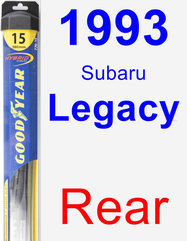 Rear Wiper Blade for 1993 Subaru Legacy - Hybrid