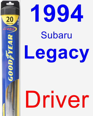 Driver Wiper Blade for 1994 Subaru Legacy - Hybrid